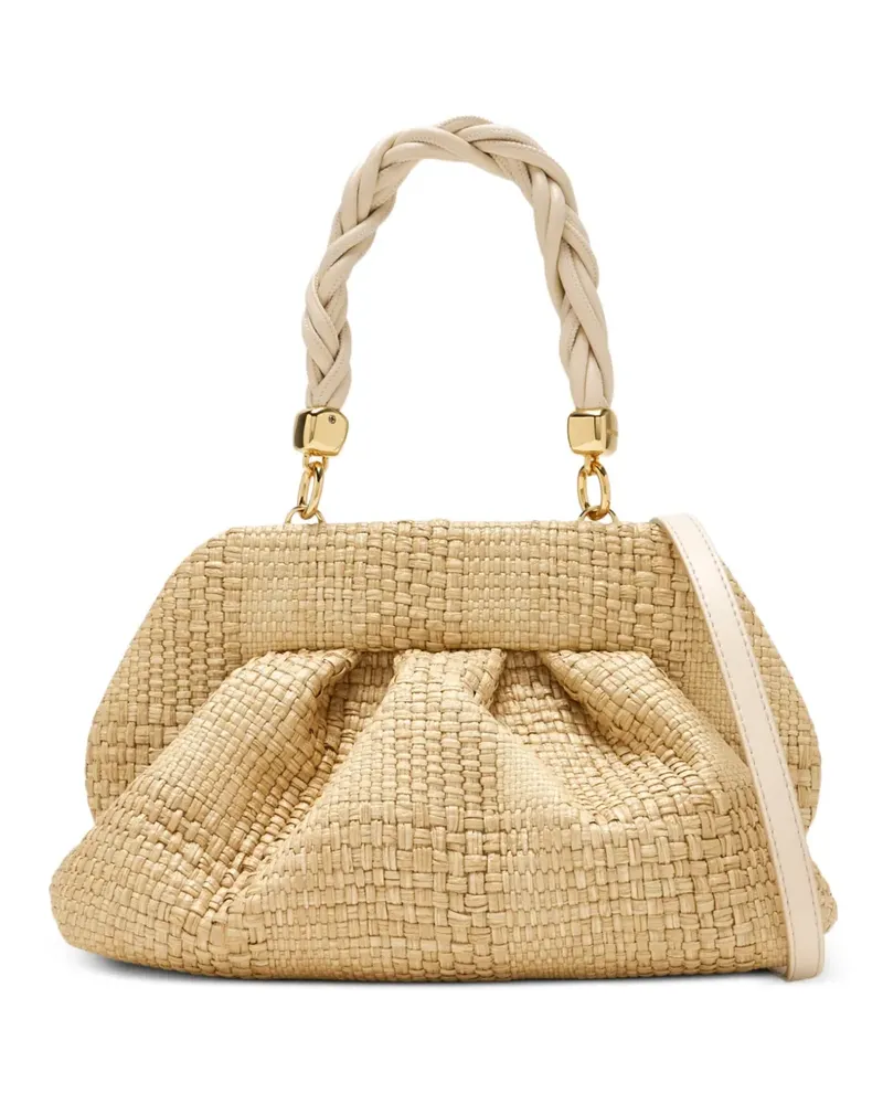 THEMOIRÈ Gewebte Tia Schultertasche mit Falten - Nude Nude