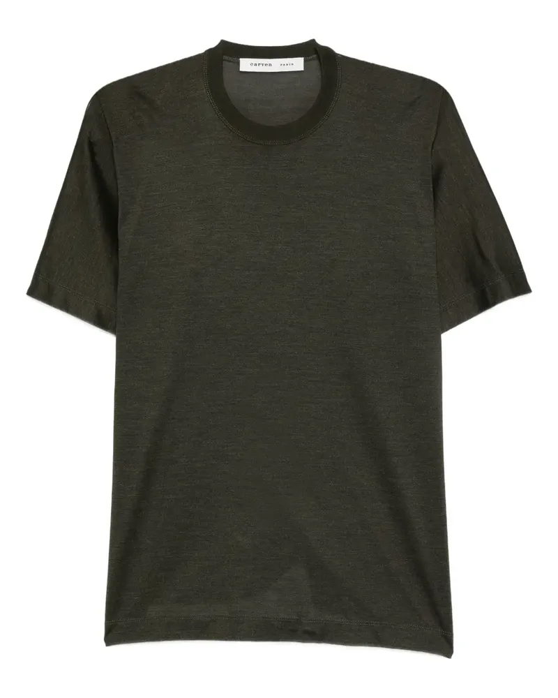 Carven T-Shirt aus Seide - Grün Grün