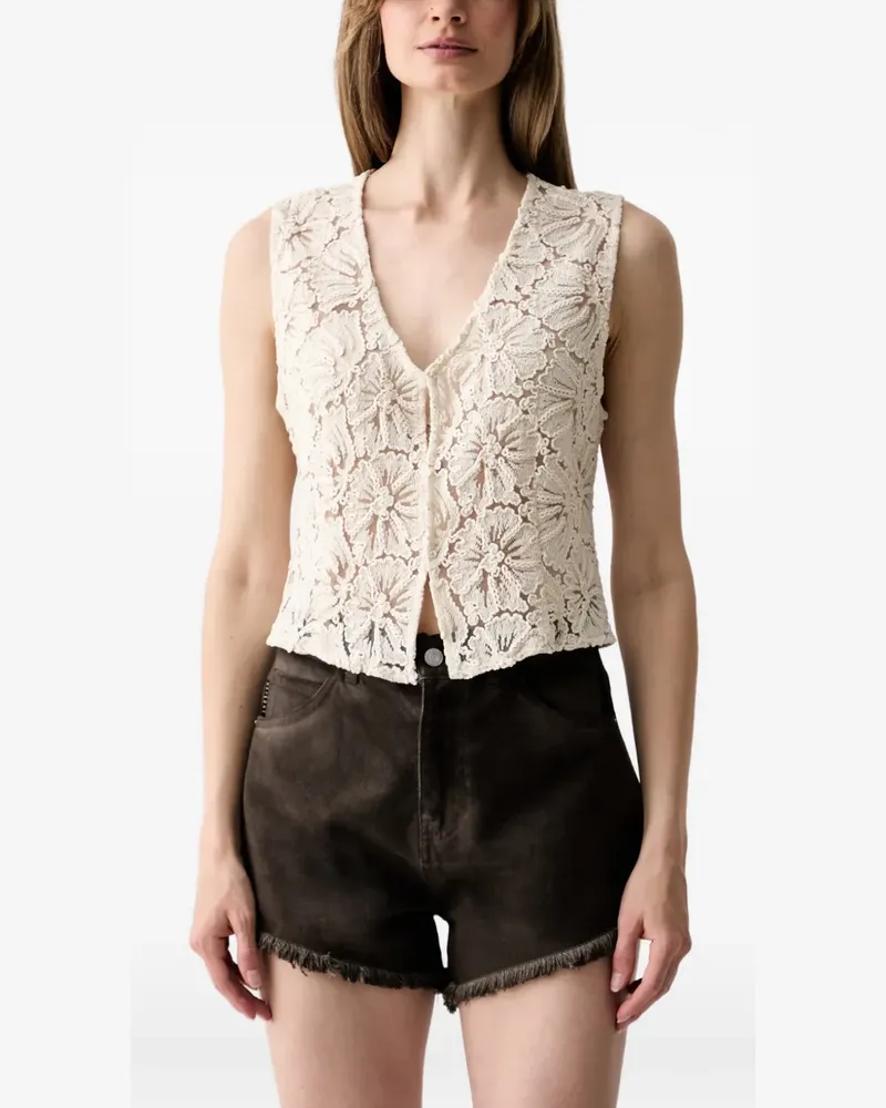 HAVEONE Top mit Stehkragen - Nude Nude