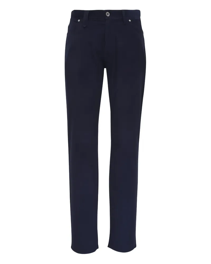 Brioni Meribel logo-patch trousers - Blau Blau
