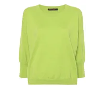 Kaschmirpullover mit rundem Ausschnitt - Grün