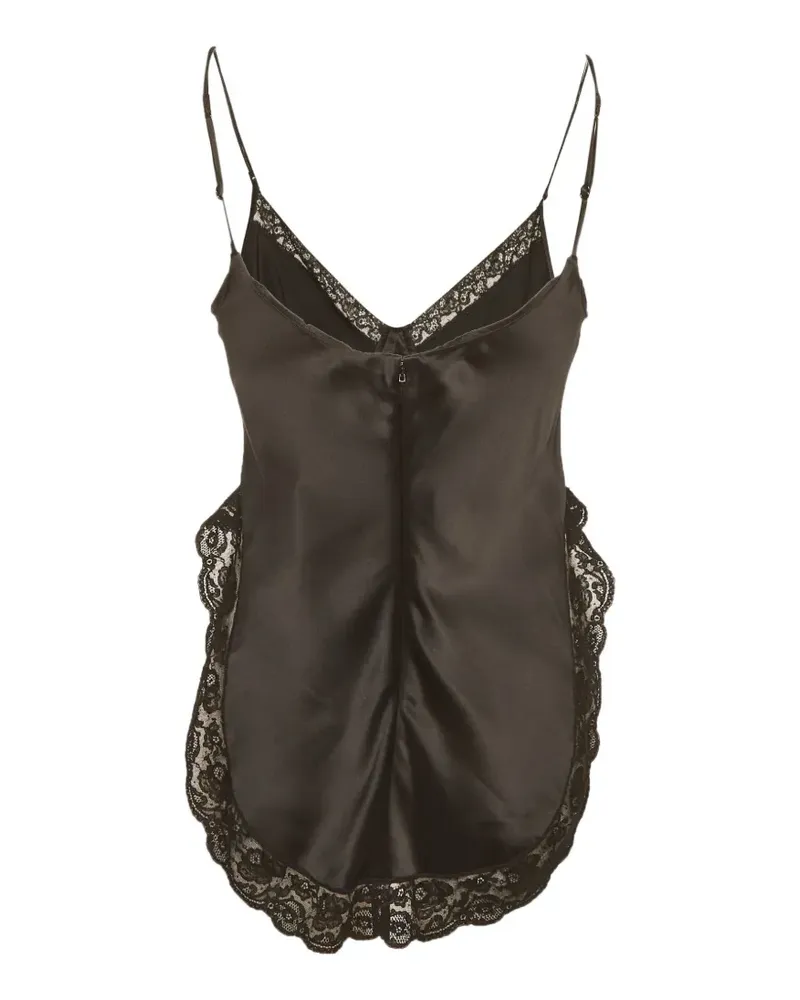 Alexander Wang lace-trim top - Schwarz Schwarz