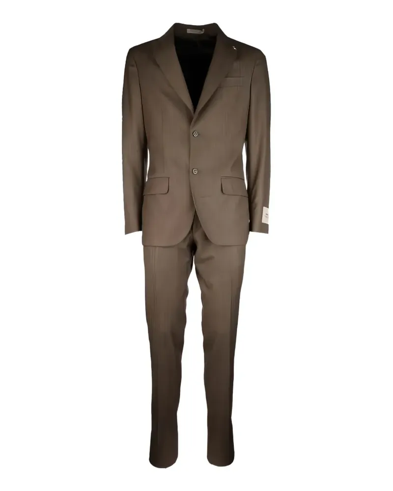 Corneliani pinstripe single-breasted suit - Braun Braun