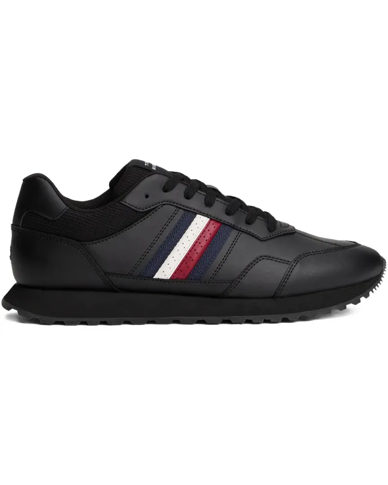 Tommy Hilfiger Sneakers mit Signature-Streifen - Schwarz Schwarz