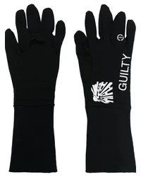 032c Handschuhe aus Bio-Baumwolle Schwarz