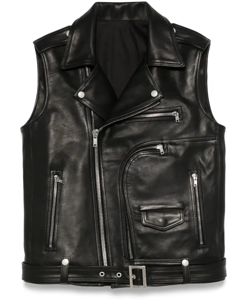 Rick Owens Bauhaus Stooges Weste - Schwarz Schwarz