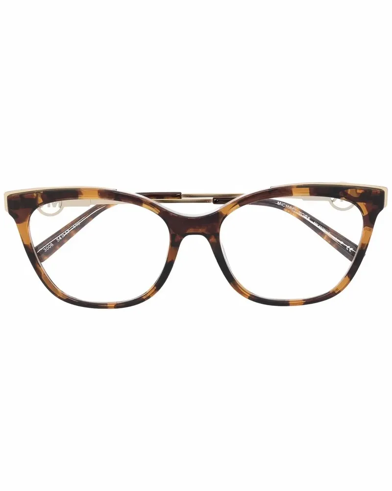 Michael Kors Sonnenbrille mit Logo - Gold Gold