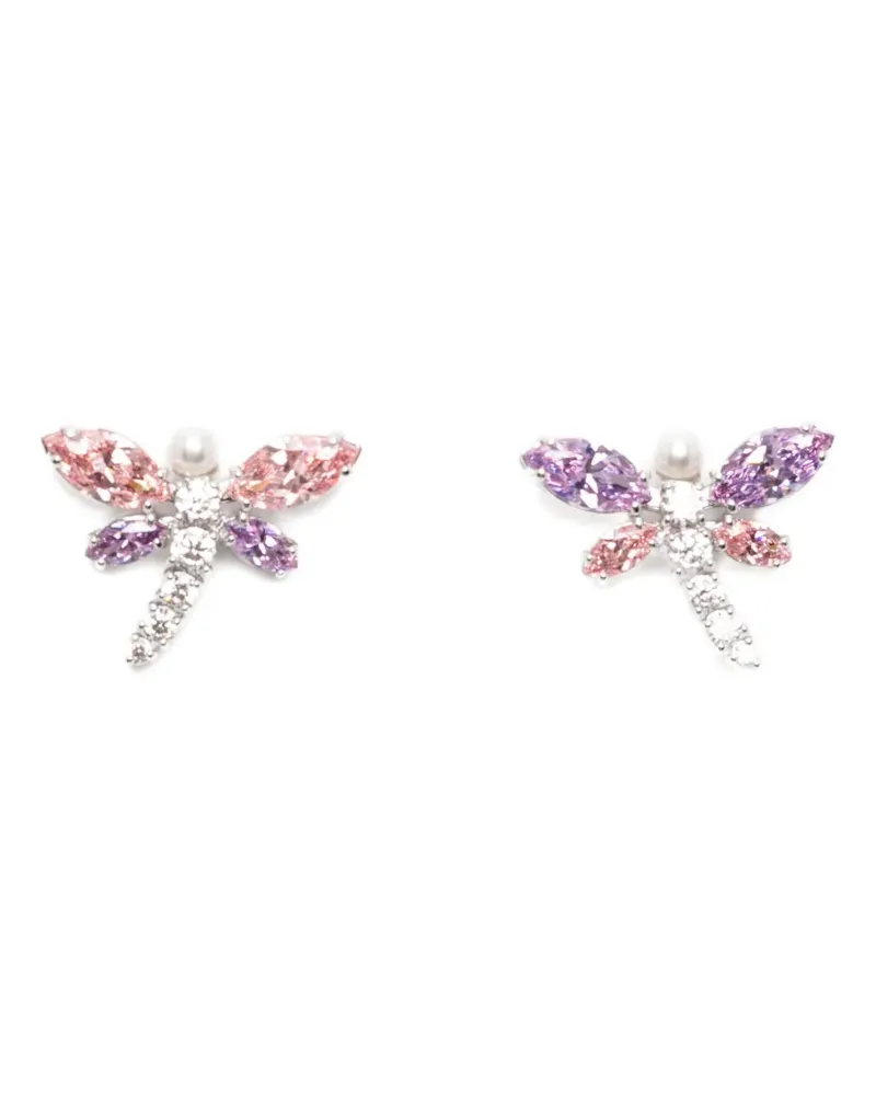 Swarovski x Ariana Grande dragonfly crystal earrings - Silber Silber