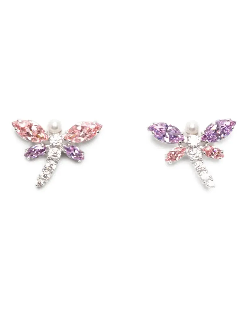 Swarovski x Ariana Grande dragonfly crystal earrings - Silber Silber