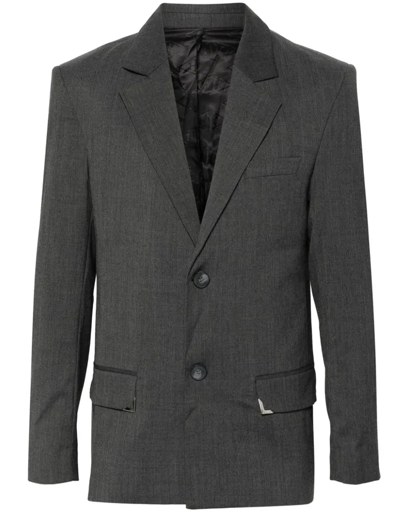 Han Kjøbenhavn Einreihiger Blazer - Grau Grau