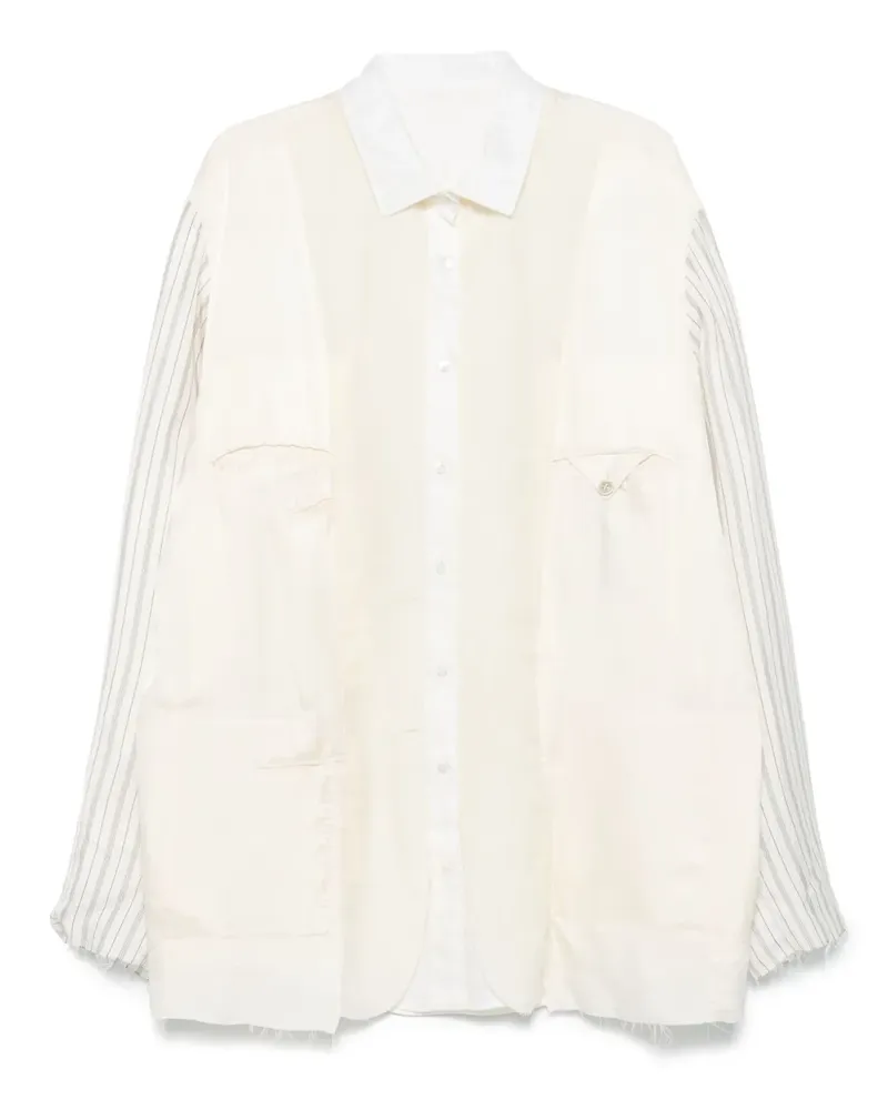 Maison Margiela Hemdjacke mit Einsätzen - Nude Nude