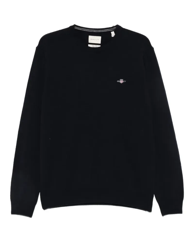 Gant Pullover mit rundem Ausschnitt - Blau Blau