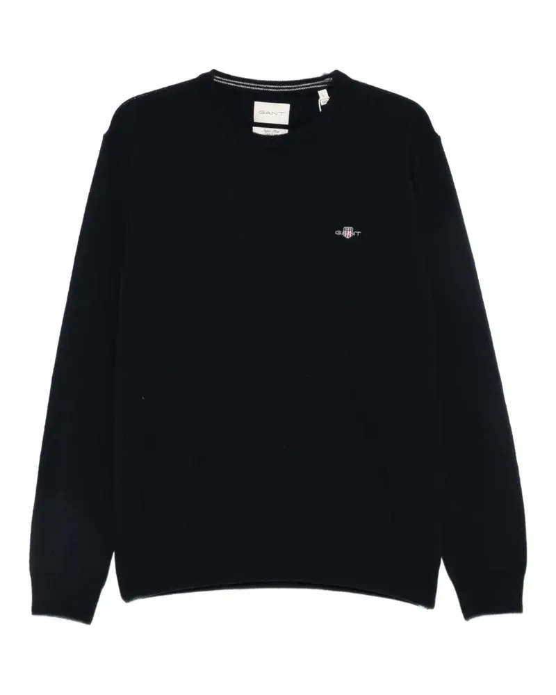 Gant lambswool crew-neck sweater - Blau Blau