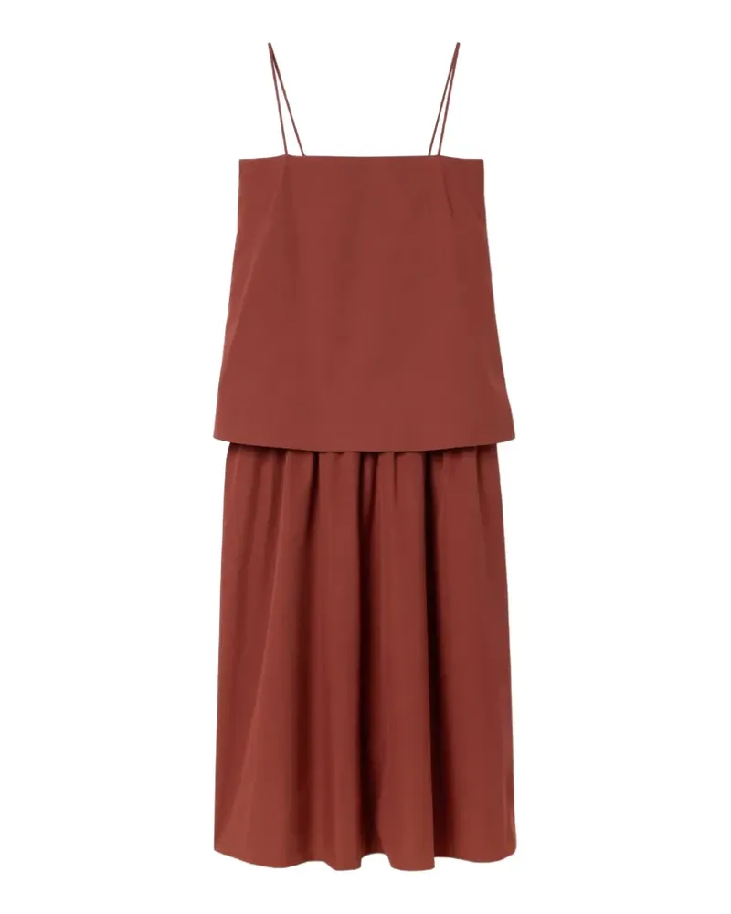 House of Dagmar Kleid im Layering-Look - Rot Rot