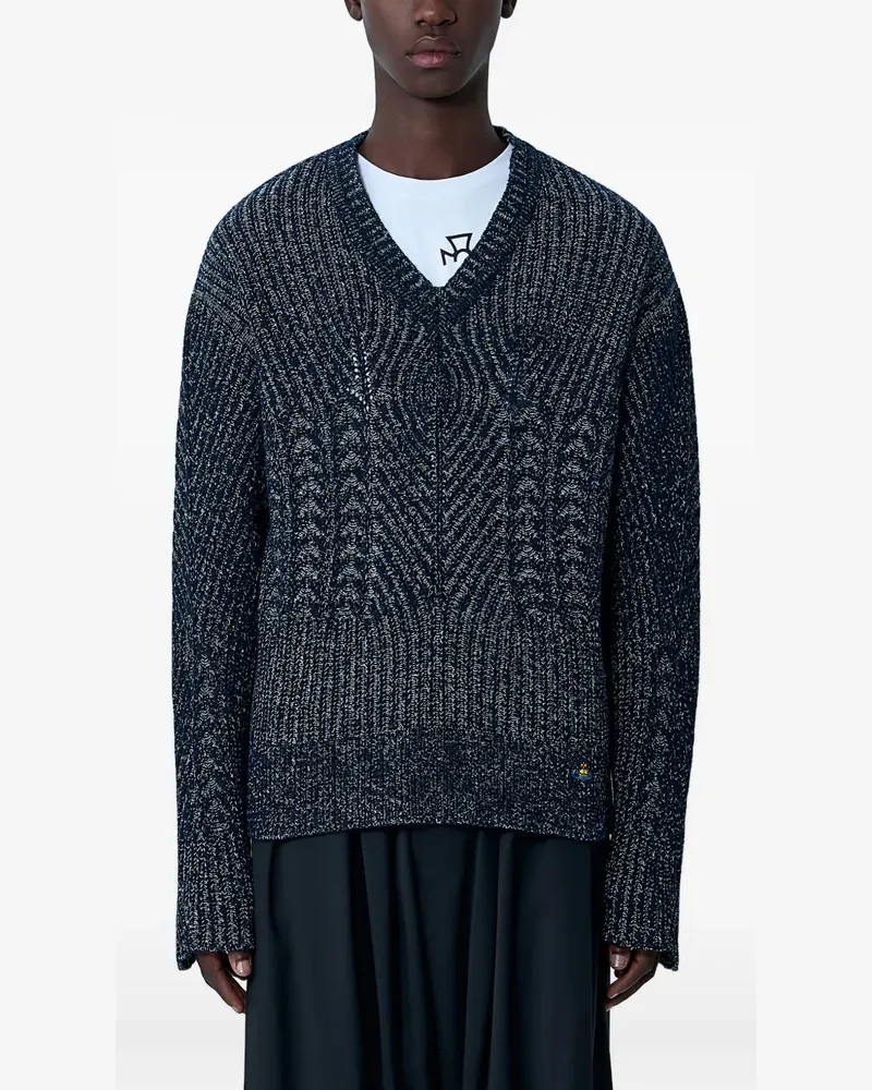 Vivienne Westwood Lottie Pullover mit V-Ausschnitt - Blau Blau