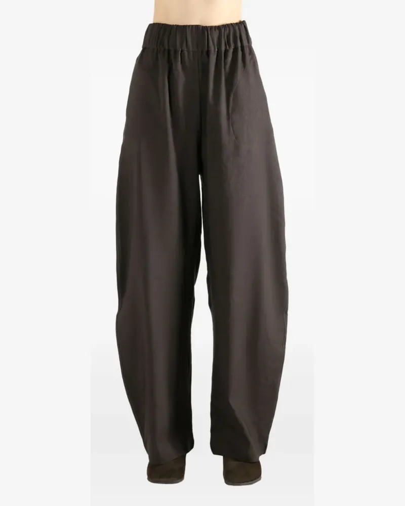 Cortana elasticated-waistband trousers - Braun Braun