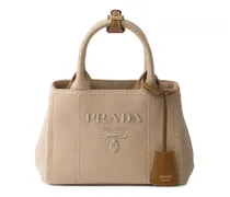 Jardini re cotton canvas mini-bag - Nude