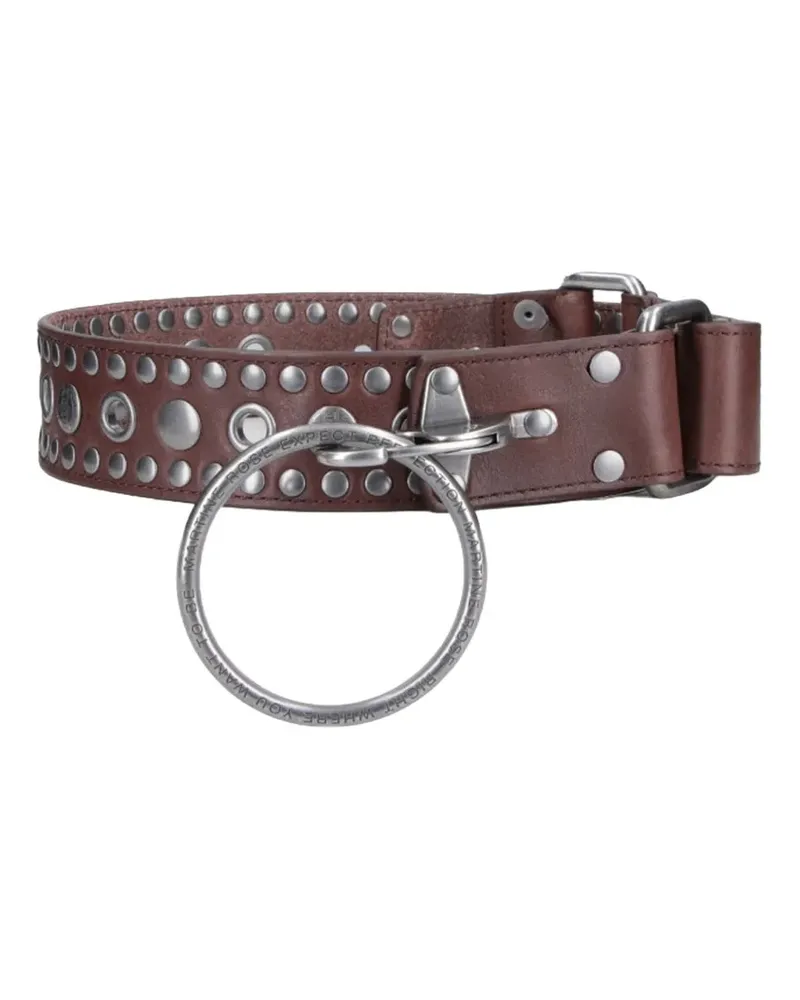 Martine Rose stud-embellished ring-detail belt - Braun Braun