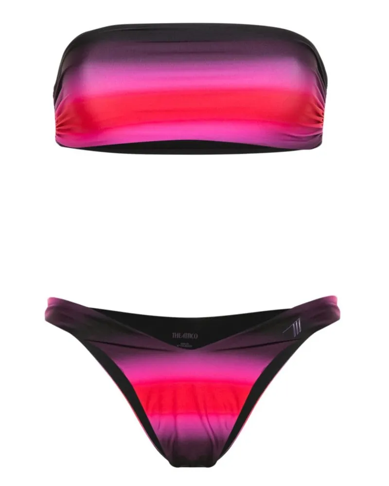 ATTICO Bikini mit Farbverlauf-Optik Schwarz