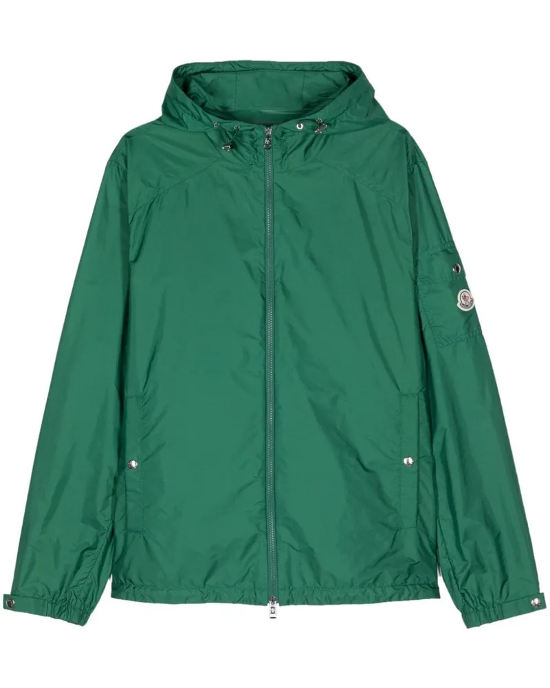 Moncler Etiache Jacke mit Logo-Patch - Grün Grün