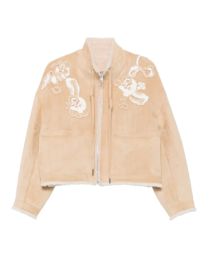 Ermanno Scervino Jacke mit Stickerei - Nude Nude