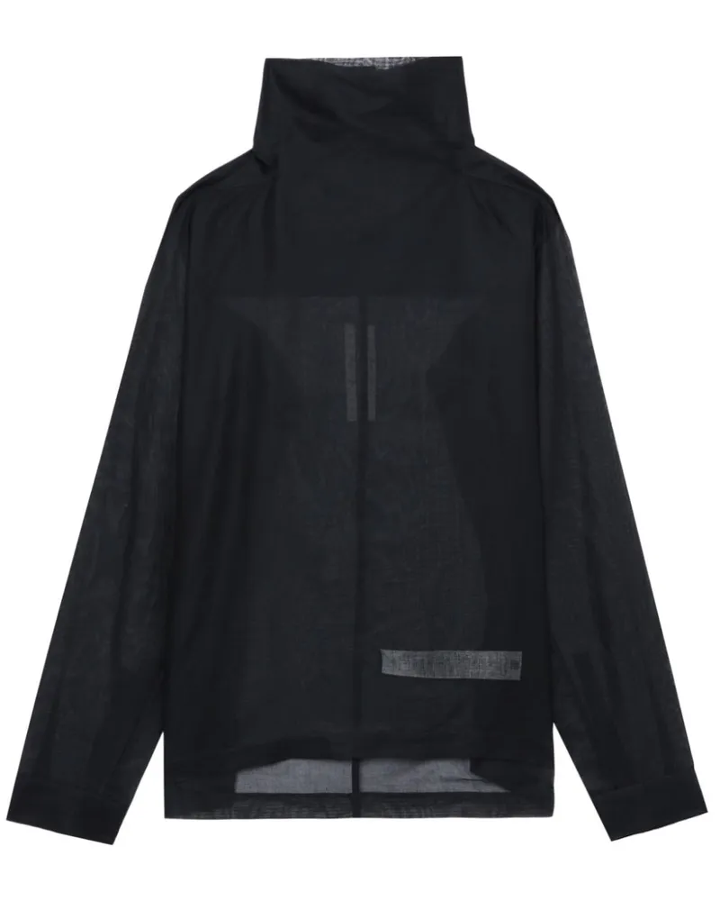 Rick Owens Jacke mit Stehkragen - Schwarz Schwarz