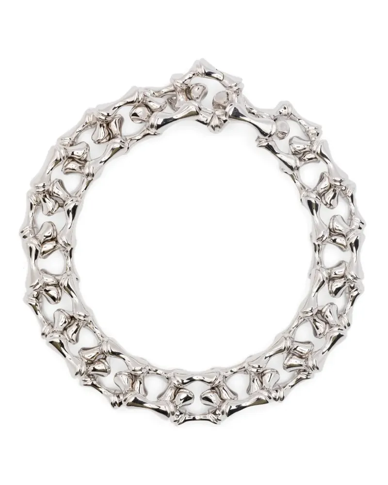 Eddie Borgo Bambu link bracelet - Silber Silber