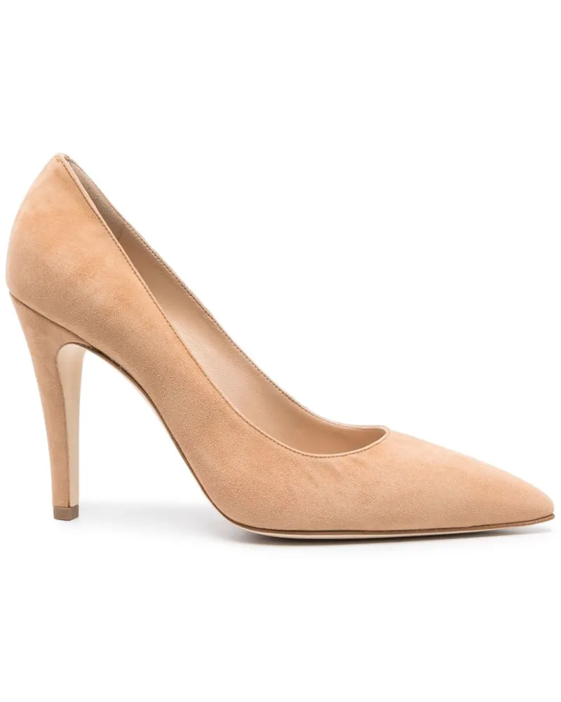 Manolo Blahnik Nelirapla Pumps aus Wildleder 105mm - Braun Braun