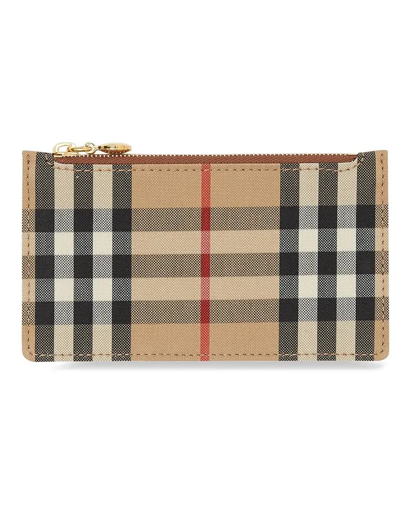 Burberry Kartenetui mit Vintage-Check Braun