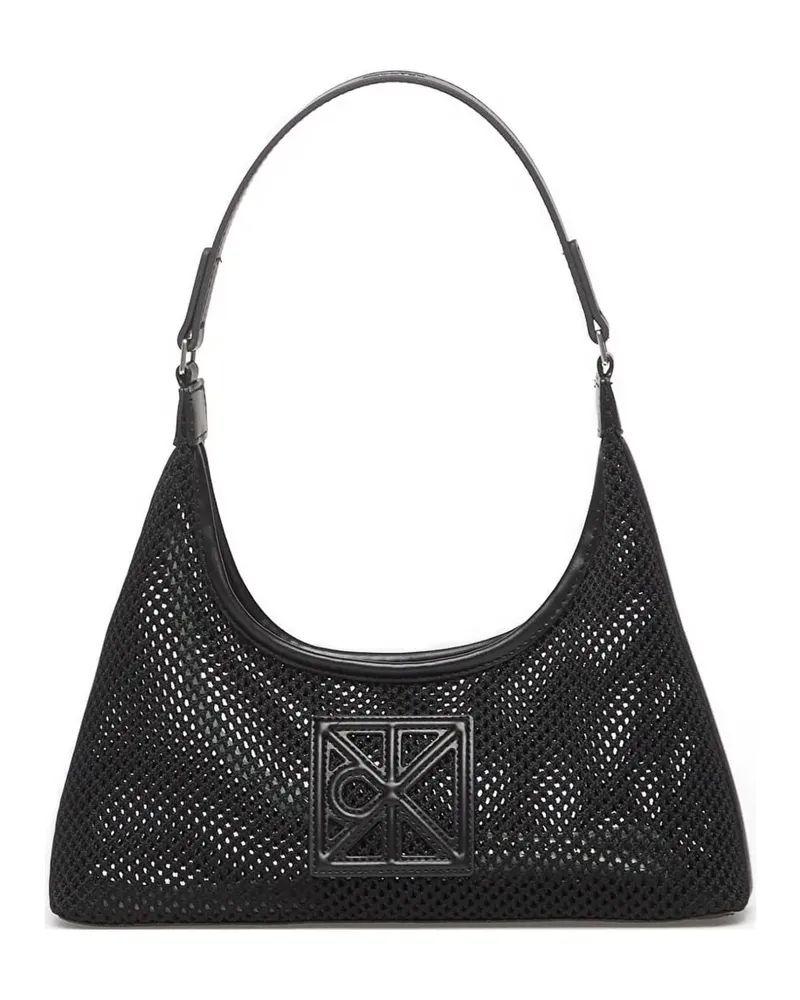 Calvin Klein Schultertasche aus Mesh - Schwarz Schwarz