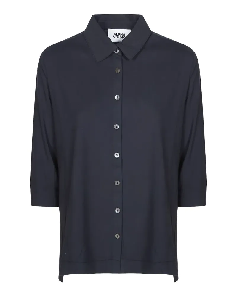 Alpha Studio buttonned shirt - Blau Blau