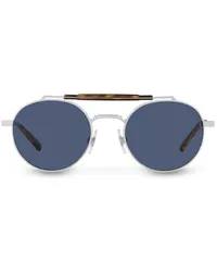 Dolce & Gabbana Diagonal Cut Sonnenbrille Blau