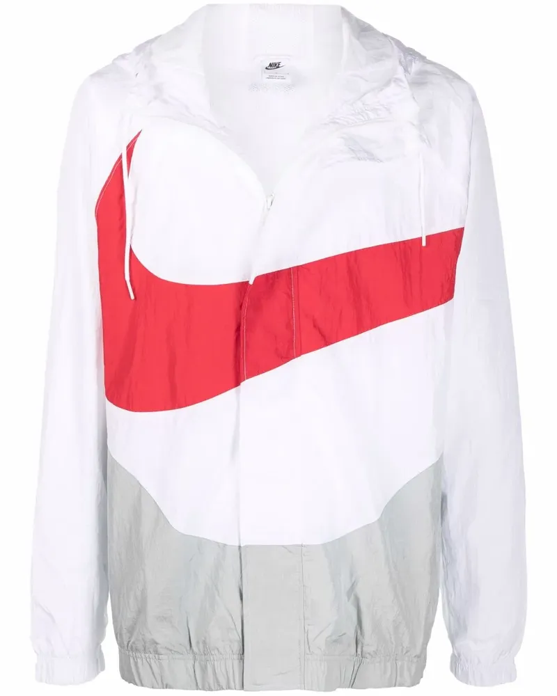 Nike Jacke mit Swoosh - Weiß Weiß