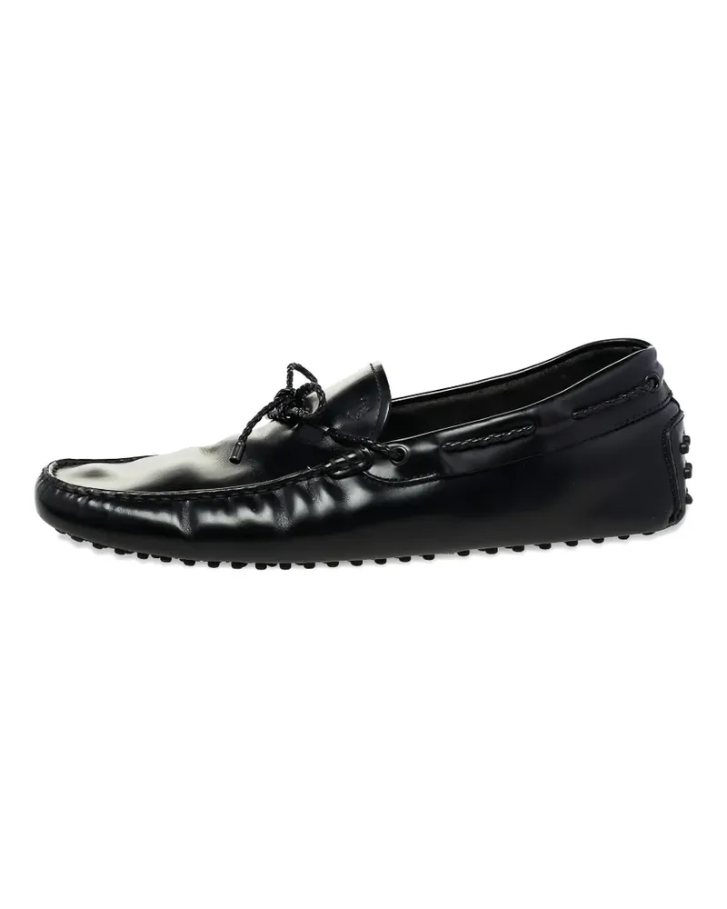 TOD'S bow detail loafers - Schwarz Schwarz