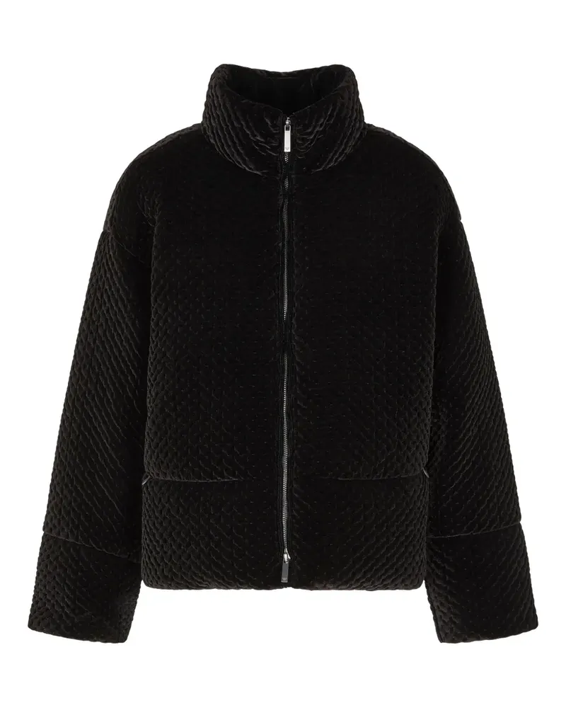 Emporio Armani Jacke aus Samt - Schwarz Schwarz
