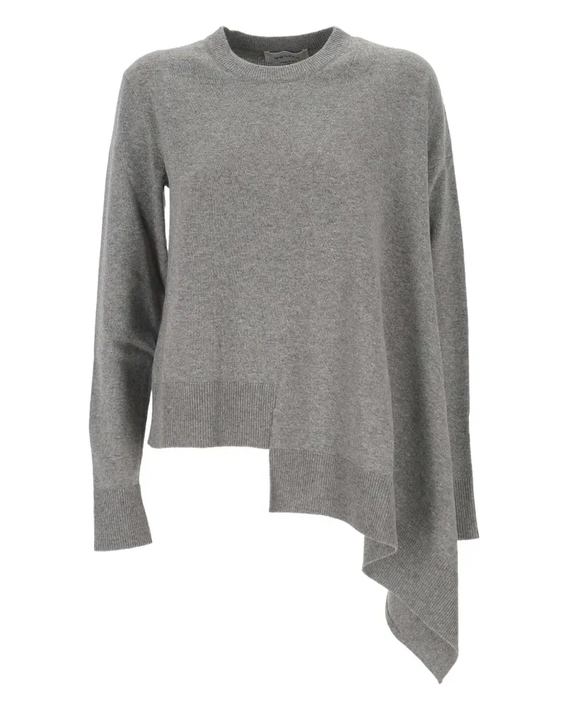 Alexander McQueen Asymmetrisches Kaschmiroberteil - Grau Grau