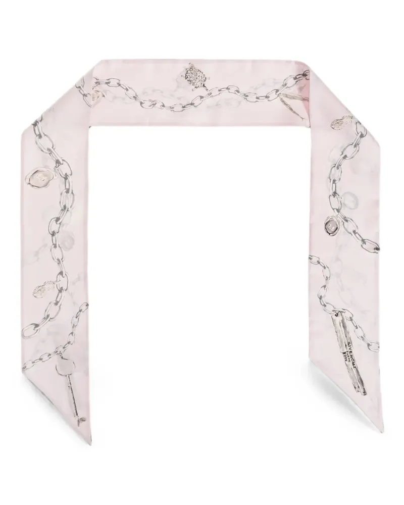 Givenchy chain-print silk scarf - Rosa Rosa