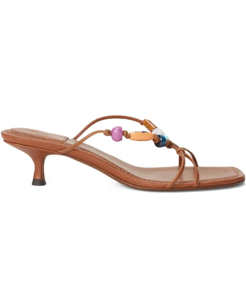 Ralph Lauren Sandalen mit Perlen 50mm - Braun Braun