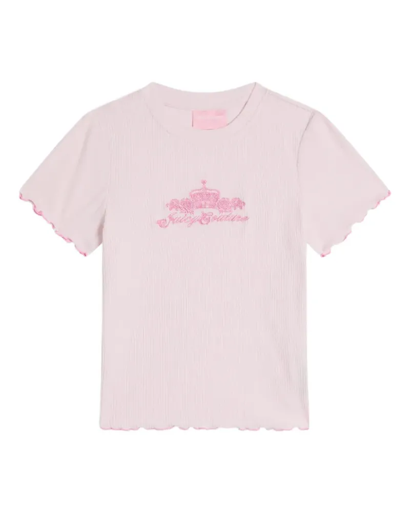Juicy Couture Gerippter Pyjama mit Blumenprint - Rosa Rosa