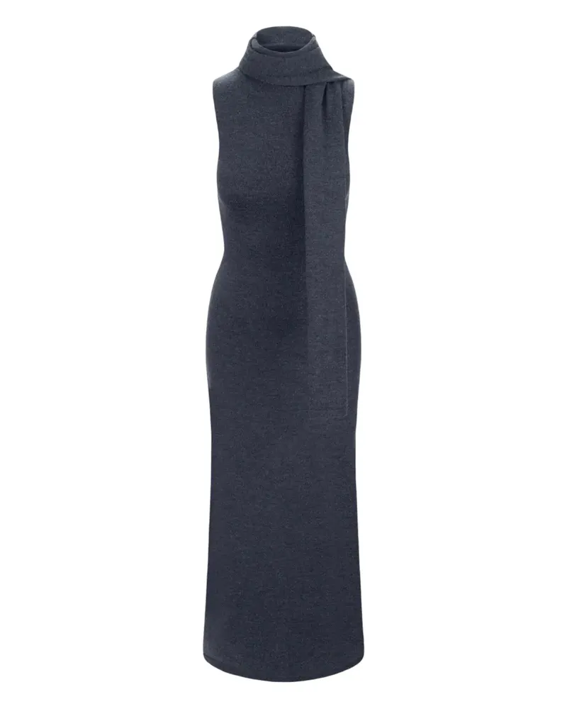 STAUD Midikleid mit Rollkragen - Grau Grau