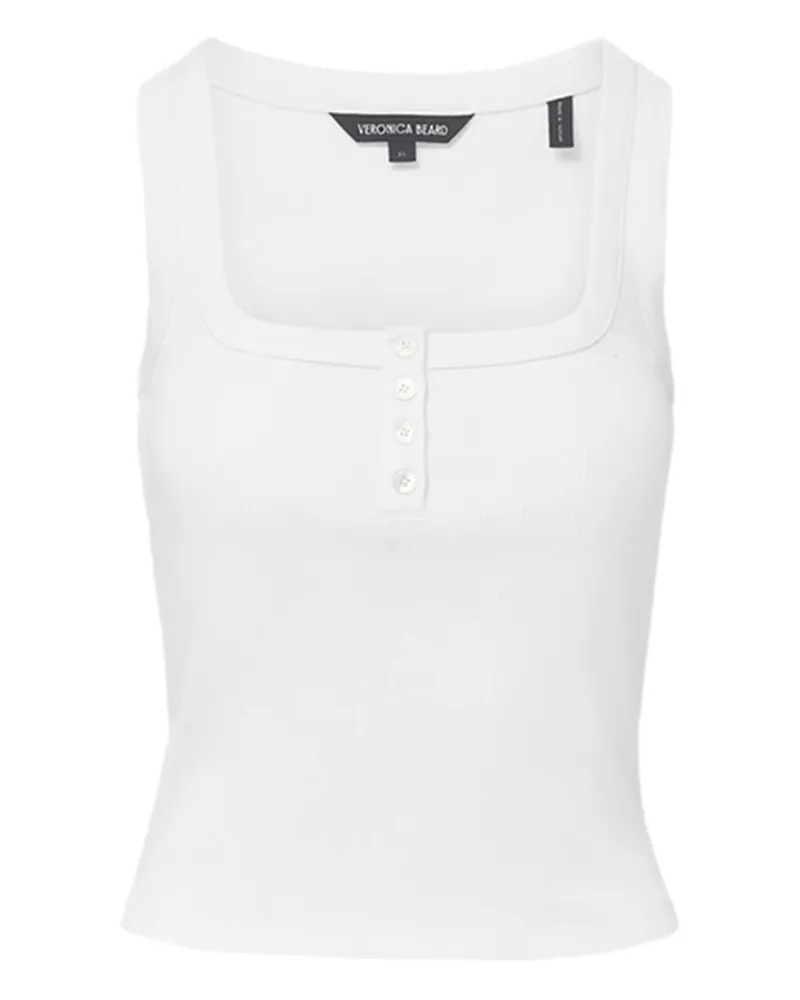 Veronica Beard Top mit eckigem Ausschnitt - Weiß Weiß