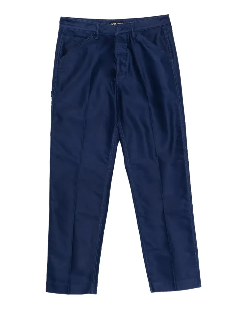 Tom Ford Straight-Leg-Hose im Workwear-Look - Blau Blau