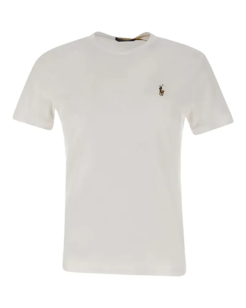Ralph Lauren embroidered-logo T-shirt - Weiß Weiß