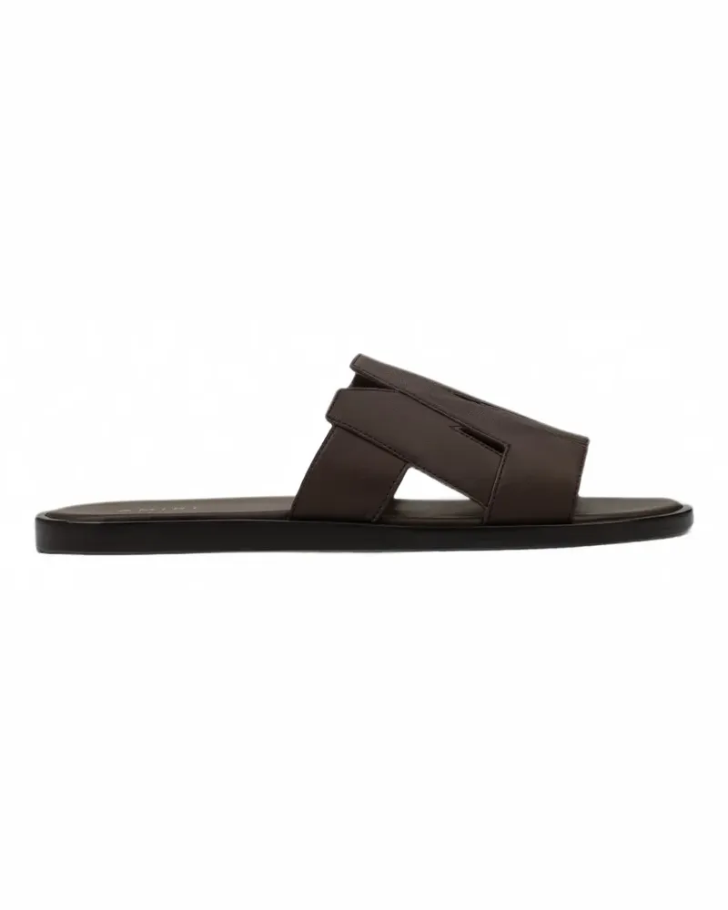Amiri MA logo-cutout slides - Braun Braun