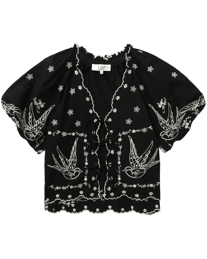 Sea Kingsley Hemd - Schwarz Schwarz