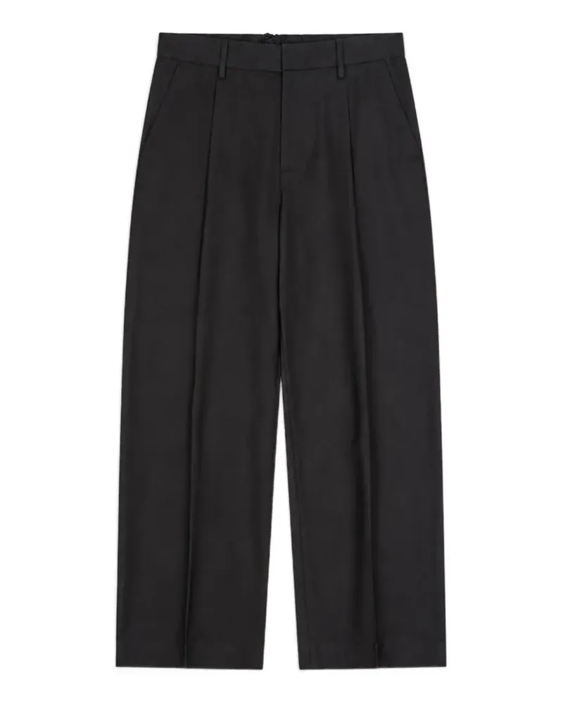 Laneus Hose mit Bundfalten - Schwarz Schwarz