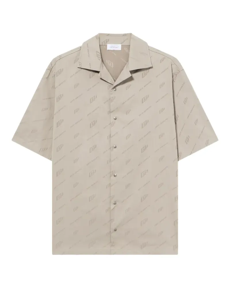 OFF-WHITE Bowlinghemd aus Jacquard - Nude Nude