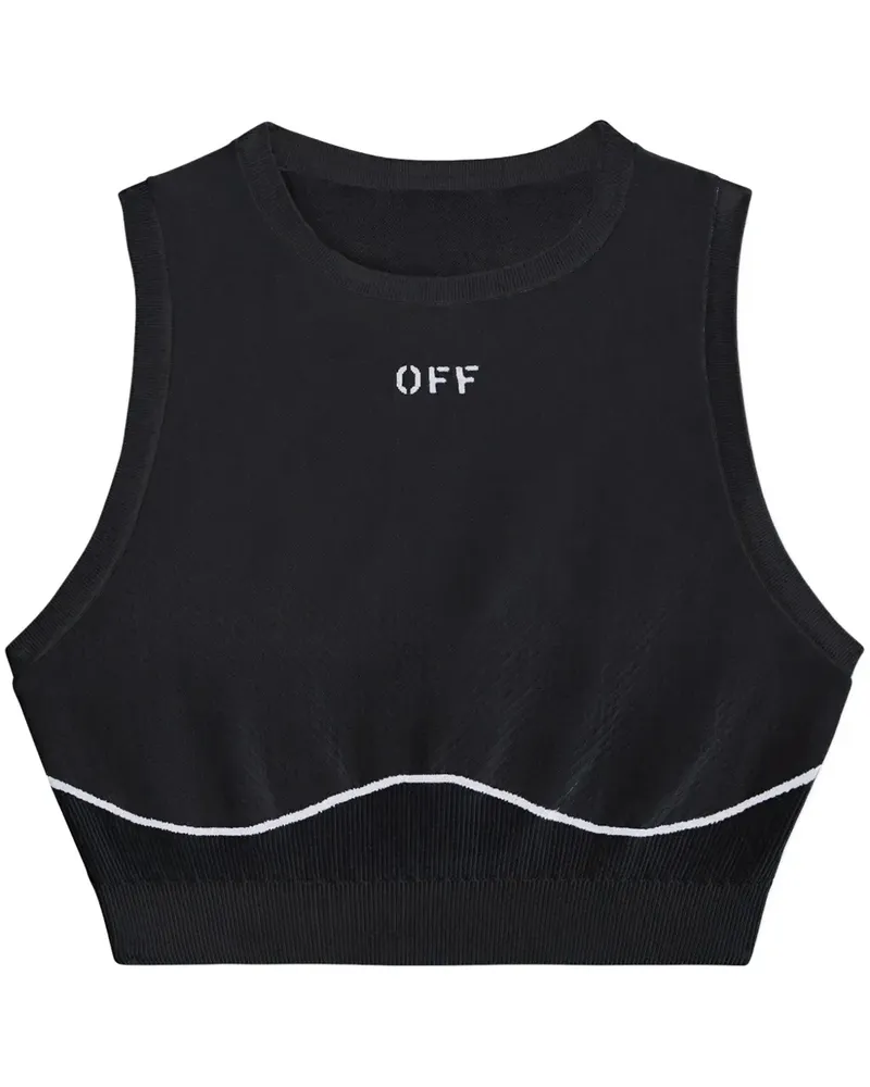 OFF-WHITE Off Stamp Sportoberteil - Schwarz Schwarz
