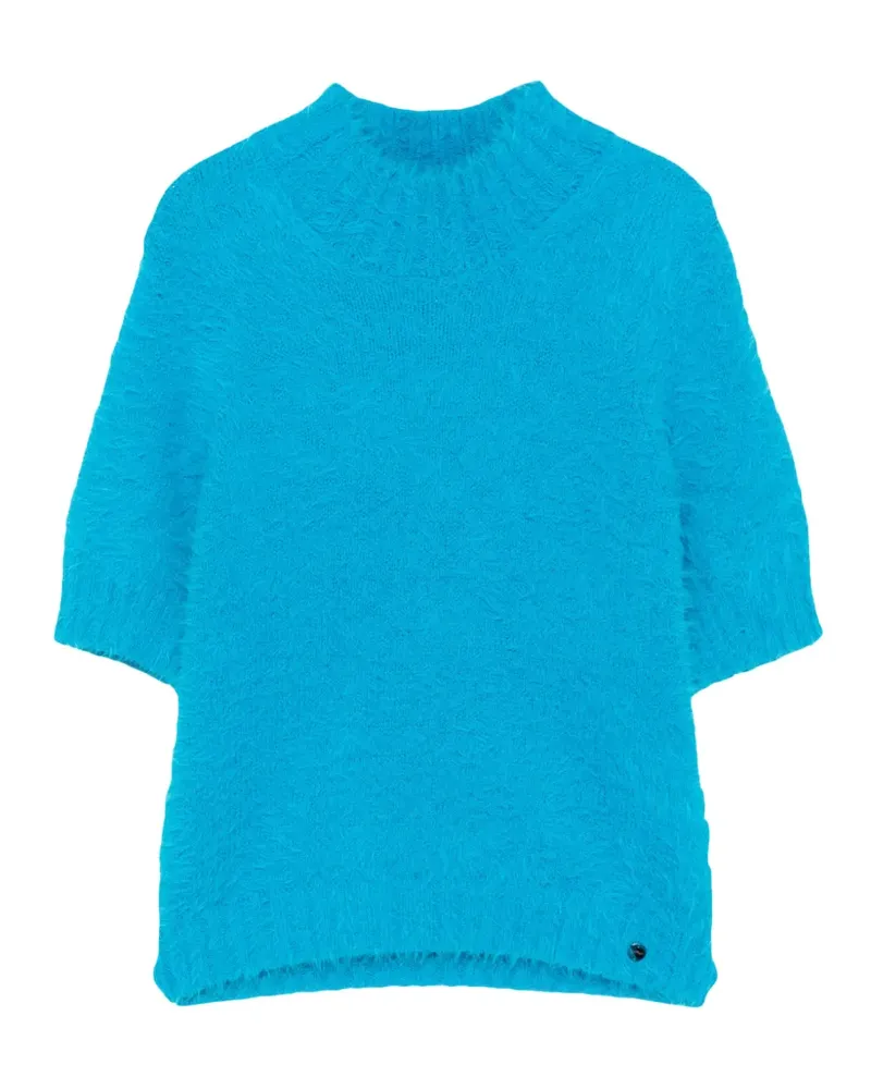 Marc Cain Oberteil mit Stehkragen - Blau Blau