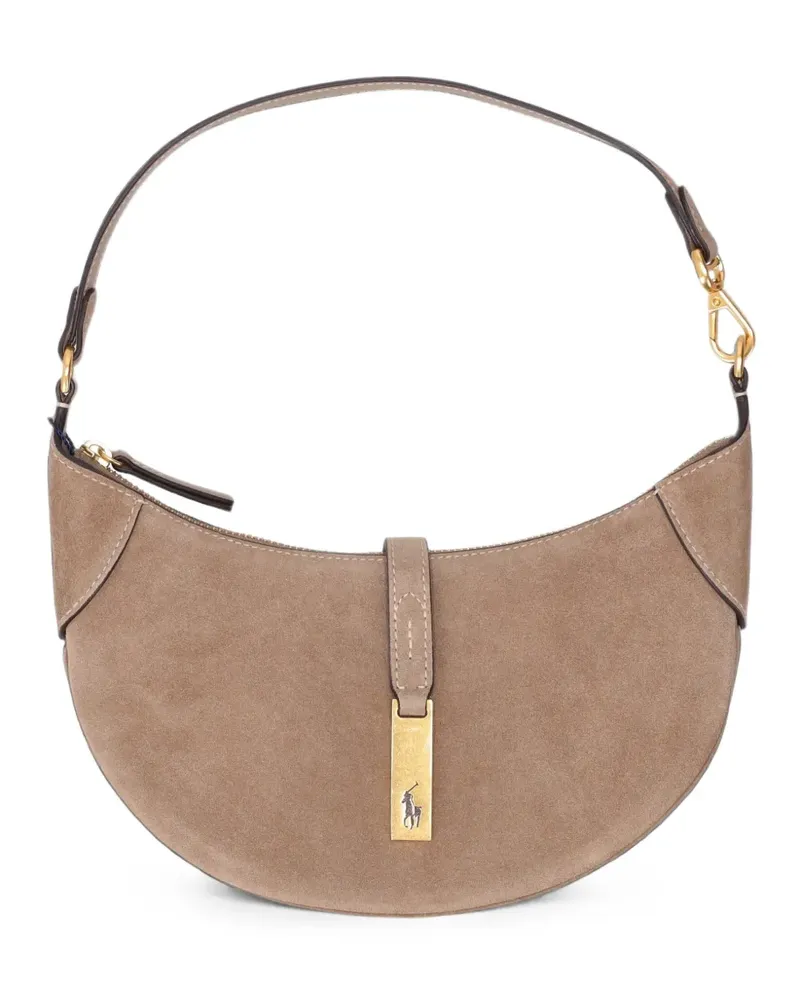 Ralph Lauren Schultertasche aus Wildleder - Nude Nude